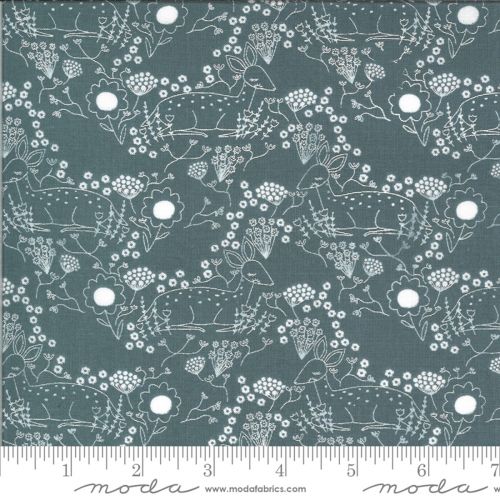 COTON DWELL IN POSSIBILITY PAR GINGIBER POUR MODA - MEADOW DEER CIEL