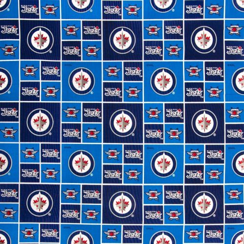 COTON NHL PAR SYKEL - WINNIPEG JETS BLEU