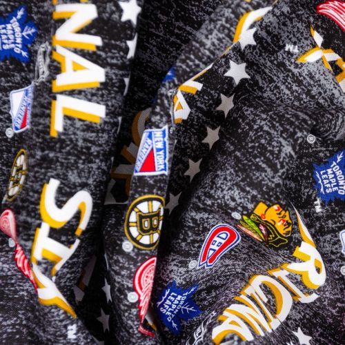 COTON NHL ORIGINAL SIX PAR SYKEL - STARS NOIR