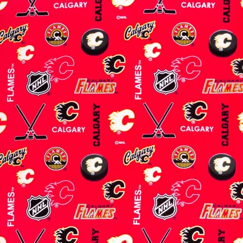 FLANNELETTE NHL PAR SYKEL - CALGARY FLAMES ROUGE