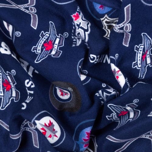 FLANNELETTE NHL PAR SYKEL - WINNIPEG JETS BLEU