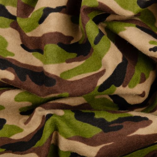 FLANNELETTE COMFY FLANNEL PRINTS PAR A.E. NATHAN COMPANY - CAMOUFLAGE VERT