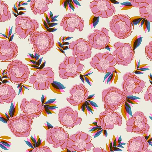 COTON SATINÉ 108 PO RISE PAR MELODY MILLER POUR RUBY STAR SOCIETY  - BEAM COQUILLE
