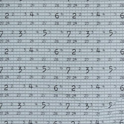 1M DE COTON PRÉCOUPÉ - RÈGLE BLEU
