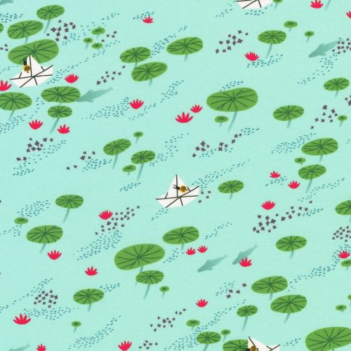 COTON ESCARGOT FOR IT! PAR HELLO!LUCKY POUR ROBERT KAUFMAN - NENUPHAR AQUA