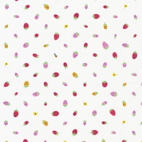 COTON ESCARGOT FOR IT! PAR HELLO!LUCKY POUR ROBERT KAUFMAN - STRAWBERRY BLANC