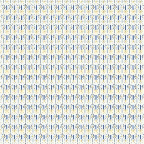 COTON THE MERRY AND BRIGHT COLLECTION PAR LIBERTY POUR RILEY BLAKE - SHINE BRIGHT B BLEU