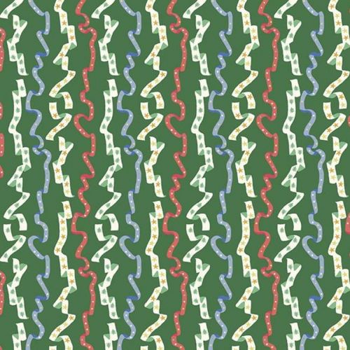 COTON THE MERRY AND BRIGHT COLLECTION PAR LIBERTY POUR RILEY BLAKE - ALL WRAPPED UP A VERT