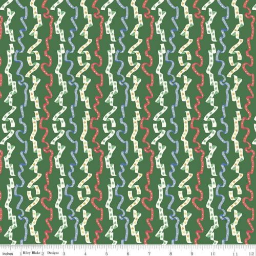 COTON THE MERRY AND BRIGHT COLLECTION PAR LIBERTY POUR RILEY BLAKE - ALL WRAPPED UP A VERT