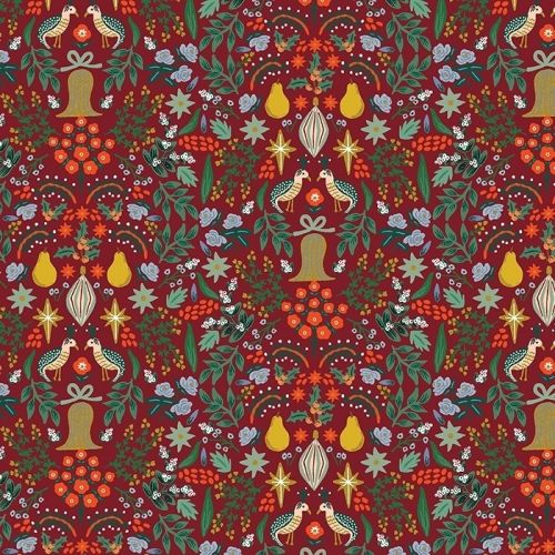 COTON HOLIDAY CLASSICS PAR RIFLE PAPER CO. POUR COTTON+STEEL - PARTRIDGE BAIES