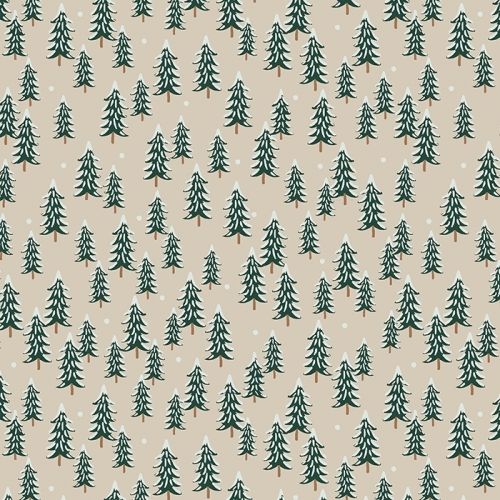 COTON HOLIDAY CLASSICS PAR RIFLE PAPER CO. POUR COTTON+STEEL - FIR TREES LIN