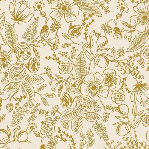 COTON HOLIDAY CLASSICS PAR RIFLE PAPER CO. POUR COTTON+STEEL - COLETTE CRÈME