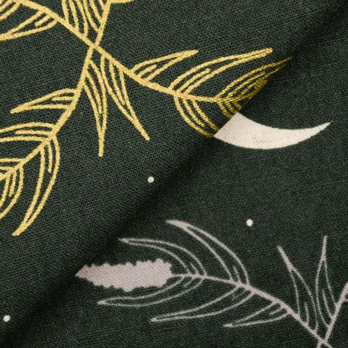 CANEVAS CAMP CREEK PAR ASH CASCADE POUR COTTON+STEEL - HARVEST MOON VERT FORÊT