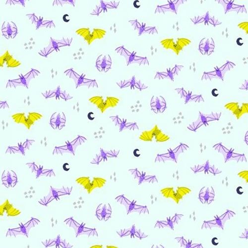 COTON BRING YOUR OWN BOOS PAR CALLI AND CO. POUR COTTON+STEEL - BAT ATTACK HOCUS POCUS