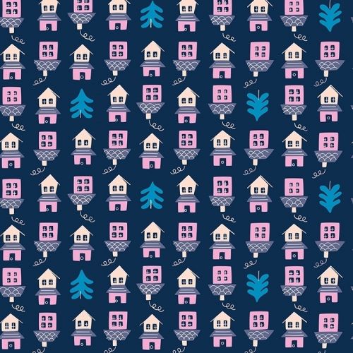 COTON TARRY TOWN PAR KIMBERLY KIGHT POUR RUBY STAR SOCIETY & MODA - LITTLE HOUSES MARINE