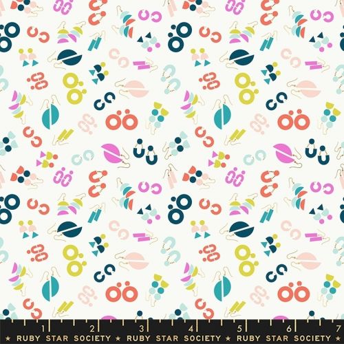 COTON ADORN PAR RASHIDA COLEMAN HALE POUR RUBY STAR SOCIETY & MODA - ORNAMENTS CRÈME SODA