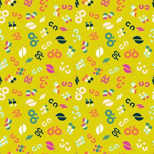 COTON ADORN PAR RASHIDA COLEMAN HALE POUR RUBY STAR SOCIETY & MODA - ORNAMENTS CITRON