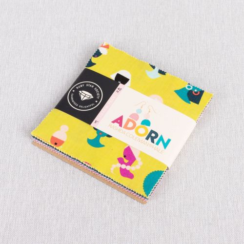 PRÉCOUPÉ CHARM PACK ADORN PAR RASHIDA COLEMAN HALE POUR RUBY STAR SOCIETY & MODA