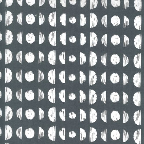 COTON ILLUSTRATION PAR ALLI K DESIGNS POUR MODA - PHASES GRAPHITE