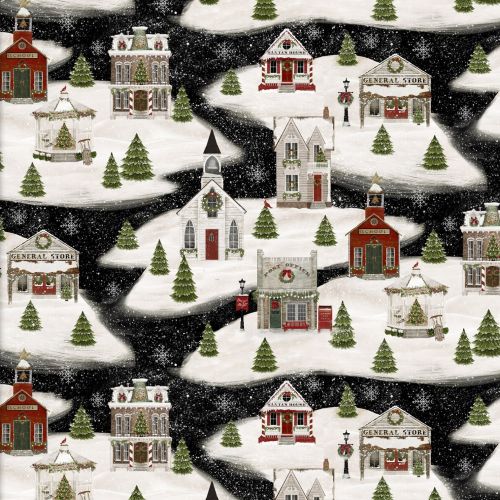 COTON HOME FOR THE HOLIDAYS PAR BETH ALBERT POUR 3 WISHES - CHRISTMAS NIGHTS NOIR