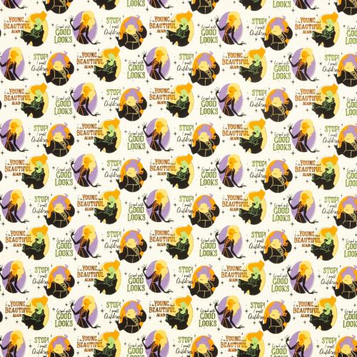 COTON CHARACTER HALLOWEEN PAR CAMELOT - WITCHY ATTITUDE CRÈME