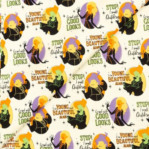 COTON CHARACTER HALLOWEEN PAR CAMELOT - WITCHY ATTITUDE CRÈME