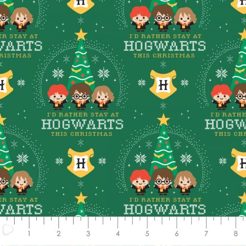 COTON CHARACTER WINTER HOLIDAY PAR CAMELOT - HP HOGWARTS HOLIDAY VERT