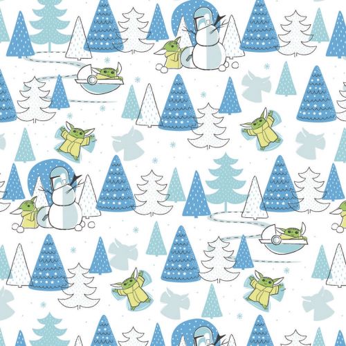 COTON CHARACTER WINTER HOLIDAY PAR CAMELOT - CHILD SNOW DAY BLANC