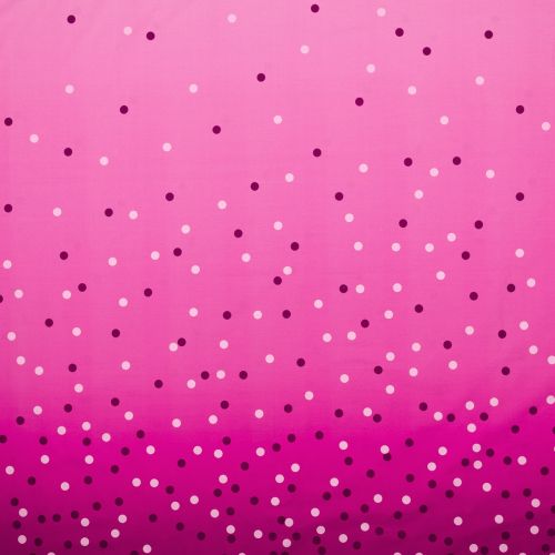 COTON OMBRE CONFETTI 274CM PAR V&CO POUR MODA - MAGENTA