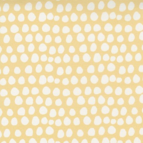 COTON LITTLE DUCKLINGS PAR PAPER+CLOTH POUR MODA - EGG SPOT MOUTARDE