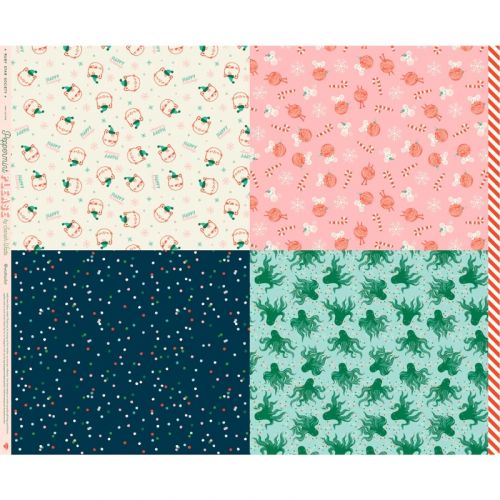 PANNEAU DE COTON PEPPERMINT PLEASE PAR SARAH WATTS POUR MODA ET RUBY STAR SOCIETY - WRAP MULTI
