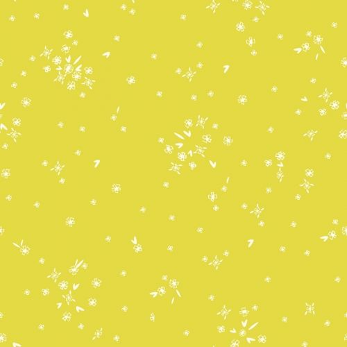 COTON FIRST LIGHT PAR RUBY STAR SOCIETY COLLABORATIVE POUR MODA ET RUBY STAR SOCIETY - TINY FLOWER CITRON