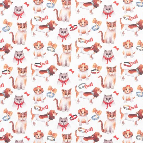 COTON TOILE PROVENCE PAR STOF - TOUTOU 1 BLANC