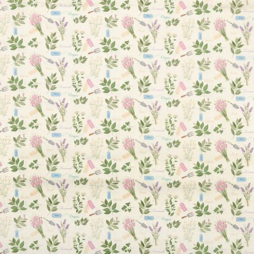 COTON TOILE PROVENCE PAR STOF - GARDEN 3 CRÈME