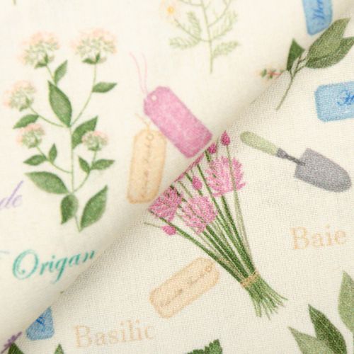 COTON TOILE PROVENCE PAR STOF - GARDEN 3 CRÈME