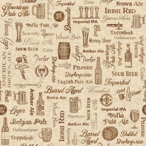 COTON ON TAP PAR INK & ARROW POUR DAN MORIS - TEXT BEIGE 