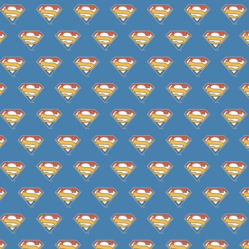 COTON DC PAR CAMELOT - SM RETRO LOGO BLEU