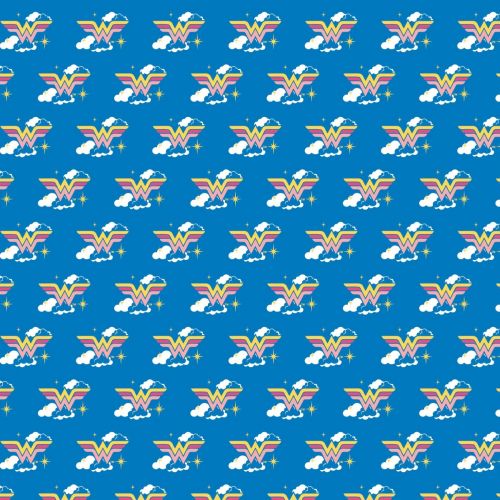 COTON DC PAR CAMELOT - WW JR LOGO AND CLOUDS BLEU