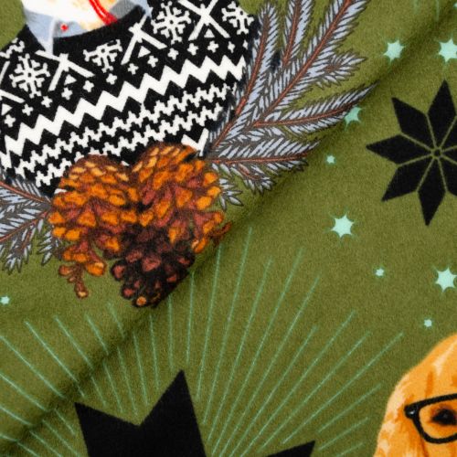 FLANNELETTE HOLIDAY HOMIES FLANNEL PAR TULA PINK POUR FREE SPIRIT - BUCK, BUCK, GOOSE PIN FRAIS