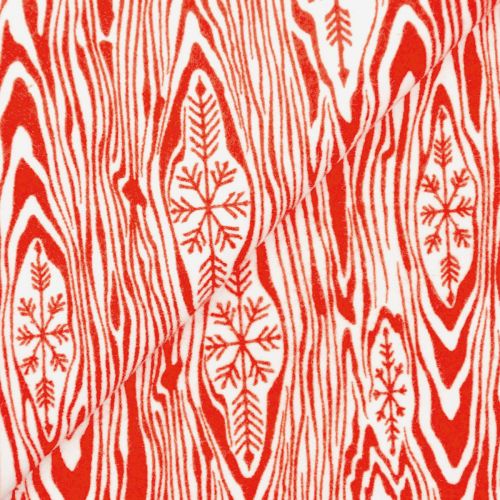 FLANNELETTE HOLIDAY HOMIES FLANNEL PAR TULA PINK POUR FREE SPIRIT - YULE LOG HOLLY BERRY