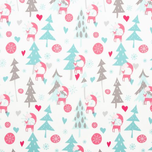 FLANNELETTE SNOWY DAY FLANNEL PAR PENN2PAPER POUR FREE SPIRIT - SNOWY DAY BLANC