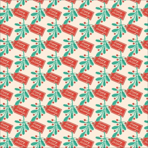 COTON CHRISTMAS PAST PAR LORI RUDOLPH POUR CLOUD 9 - HAPPY HOLIDAYS CRÈME
