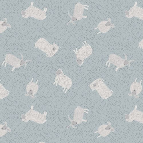 COTON COUNTRY LIFE RELOVED PAR LEWIS & IRENE - SHEEP GRIS