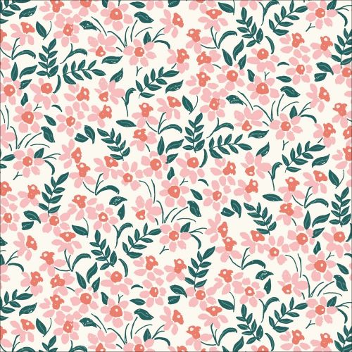 COTON PERENNIAL PAR CASSIDY DEMKOV POUR CLOUD9 - DAFFODIL BLANC