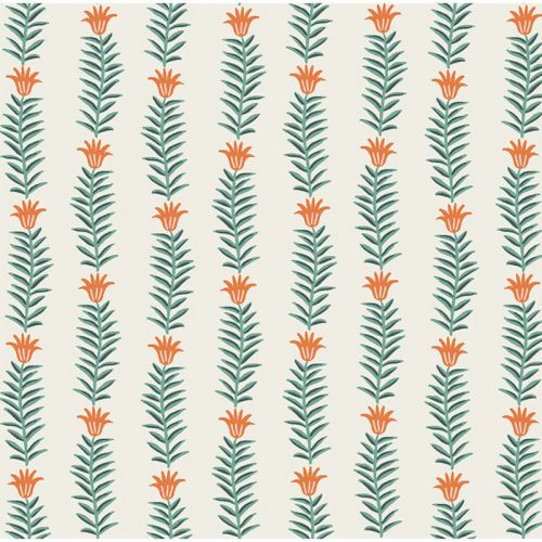 COTON CAMONT PAR RIFLE PAPER CO POUR COTTON + STEEL - FLOWER BUNDLE ROUGE