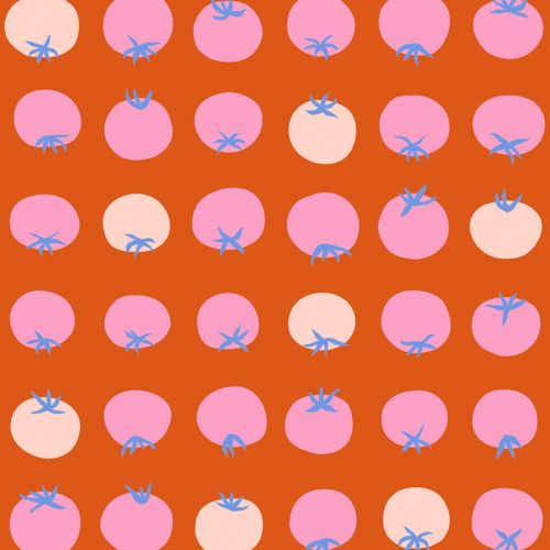 COTON TOMATO TOMAHTO PAR KIMBERLY KIGHT POUR RUBY STAR SOCIETY - TOMATO NOIX DE PÉCAN