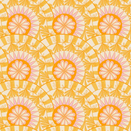 COTON CAMELLIA PAR MELODY MILLER POUR RUBY STAR SOCIETY - HIBISCUS BANANE