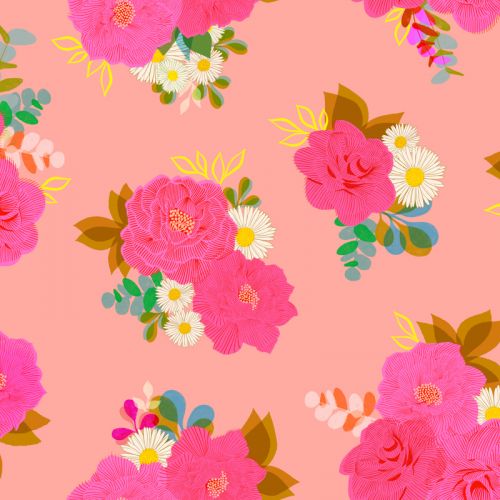 COTON SATINÉ 108 PO PAR MELODY MILLER POUR RUBY STAR SOCIETY - CAMELLIA ADOUCISSANT