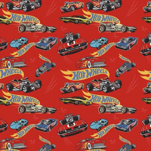 COTON HOT WHEELS CLASSIC PAR RILEY BLAKE - VOITURES ROUGE