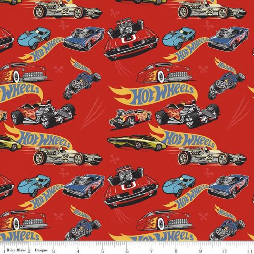 COTON HOT WHEELS CLASSIC PAR RILEY BLAKE - VOITURES ROUGE